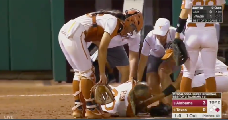 Texas Softball Pitcher Hospitalized After Teammates Throw Hit Her Straight In The Face 