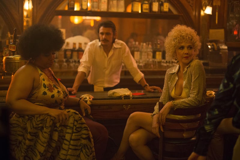 Pernell Walker, James Franco, and Maggie Gyllenhaal star in The Deuce (Photo: Paul Schiraldi/HBO)