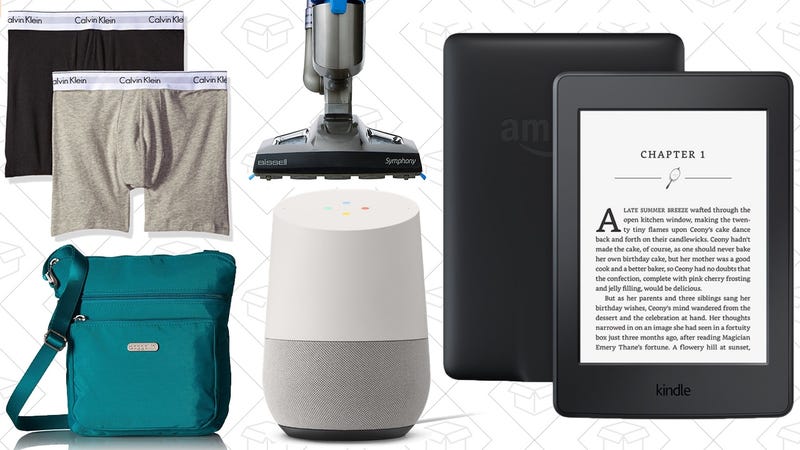 Illustration for article titled Sunday's Best Deals: $80 Kindle Paperwhite, Calvin Klein, Google Home, and More