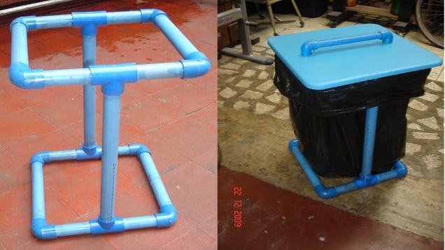 Build a PVC Trashbag Holder