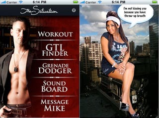 Illustration for article titled Jersey Shore App Battle: The Situation Vs. Spread Snooki