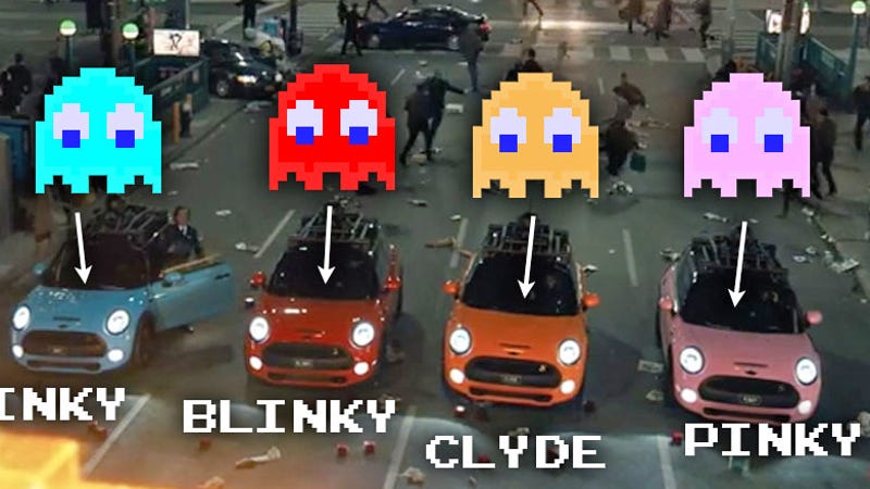 Mini Coopers Will Be Playing The Role Of Pac Man Ghosts In