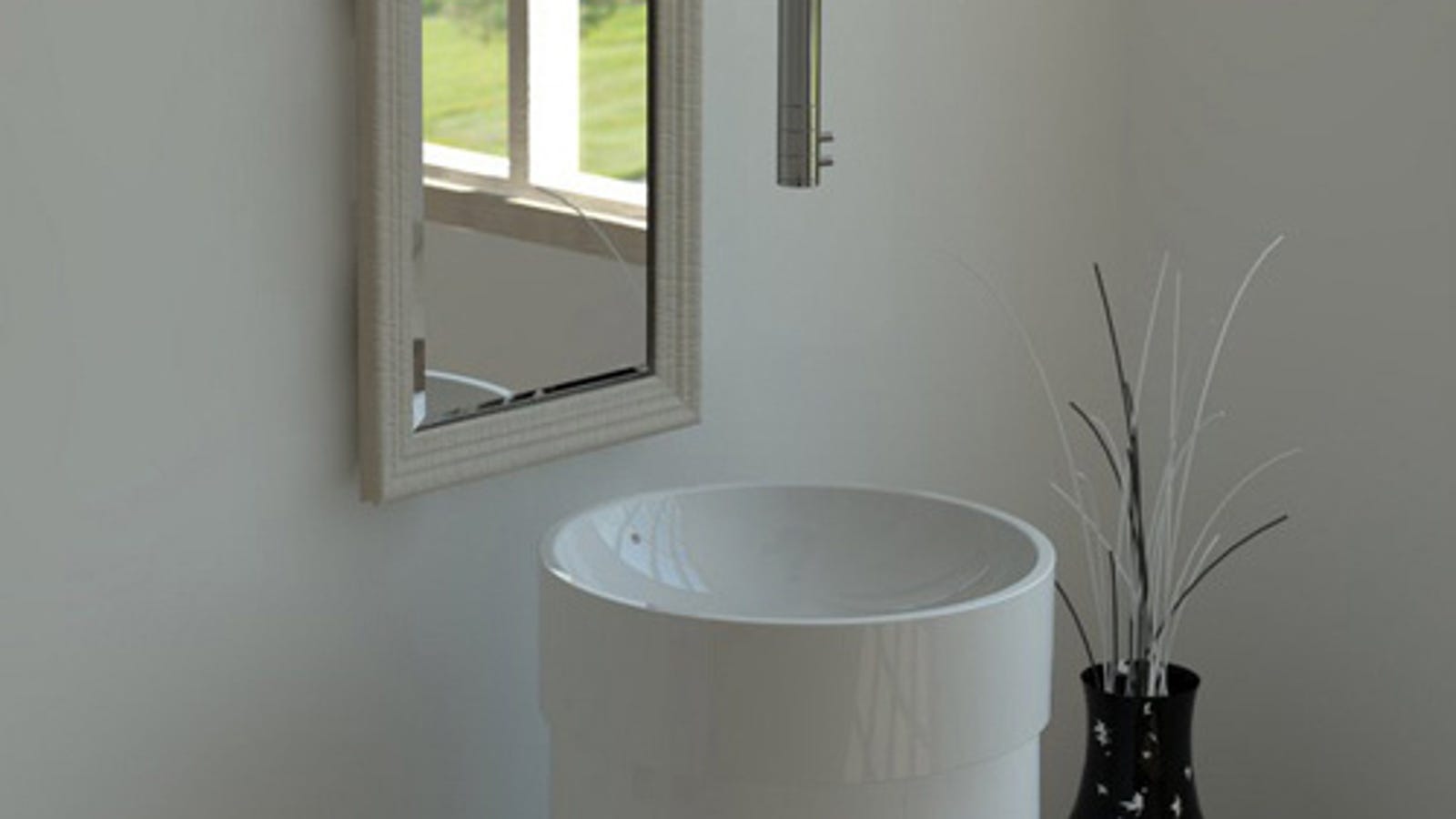 Ceiling Mounted Bathroom Faucet Would Be Great For Quick Showers