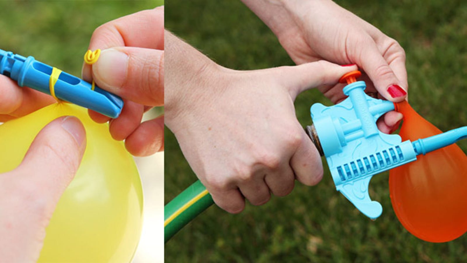 Tie Knot Water Balloon Filler Loads Water Balloons So