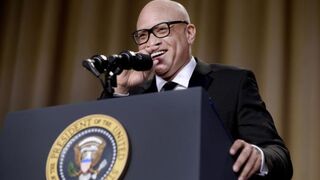 Comedian Larry Wilmore speaks during the White House Correspondents’ Association annual dinner on April 30, 2016, at the Washington Hilton hotel in Washington, D.C.Olivier Douliery-Pool/Getty Images