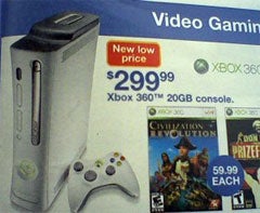 Illustration for article titled Xbox 360 Price Cut Leaked By K-Mart Weekly Circular