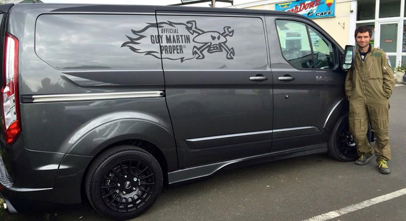 Guy Martin, M-Sport Transit van.