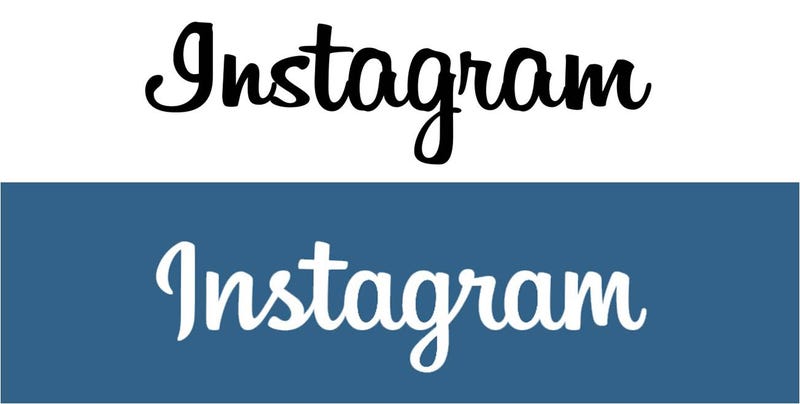 logo instagram tipografia
