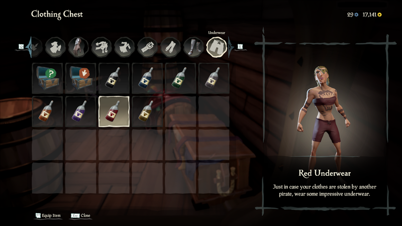 At Last You Can Dye Underwear In Sea Of Thieves Kotaku Uk