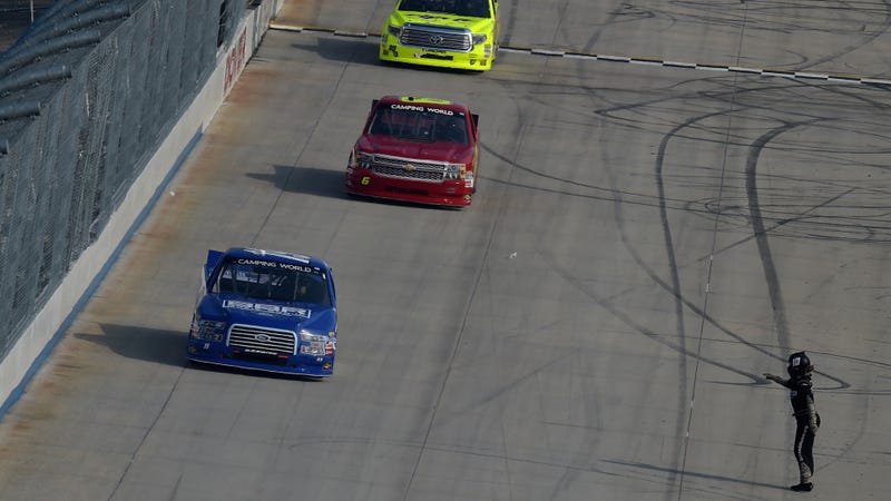 Illustration for article titled NASCAR Driver "Completely Forgot" New Rule About Not Playing In Traffic
