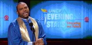 Host Anthony Anderson speaks onstage during UNCF's 33rd annual An Evening Of Stars. (Mark Davis/Getty)