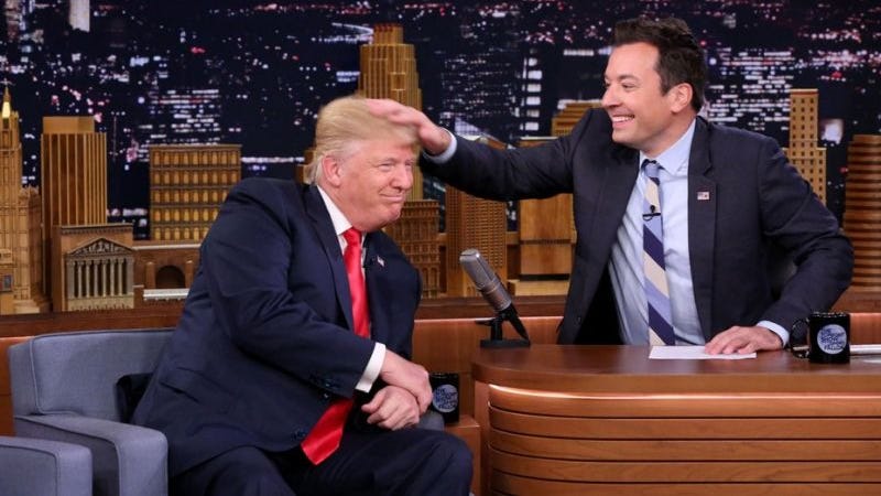 David Letterman Shares Thoughts About Jimmy Fallon Playing in Trump's 'Hair' - The Root