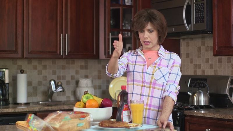 Illustration for article titled Comedian Cole Escola’s orange juice commercial has a dark twist