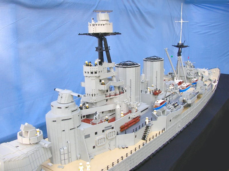 20-Foot-Long Lego Battlecruiser Can Probably Sink Oil Tankers