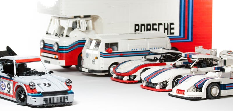 Illustration for article titled Lego Has To Build This Amazing Martini Porsche Racing Set