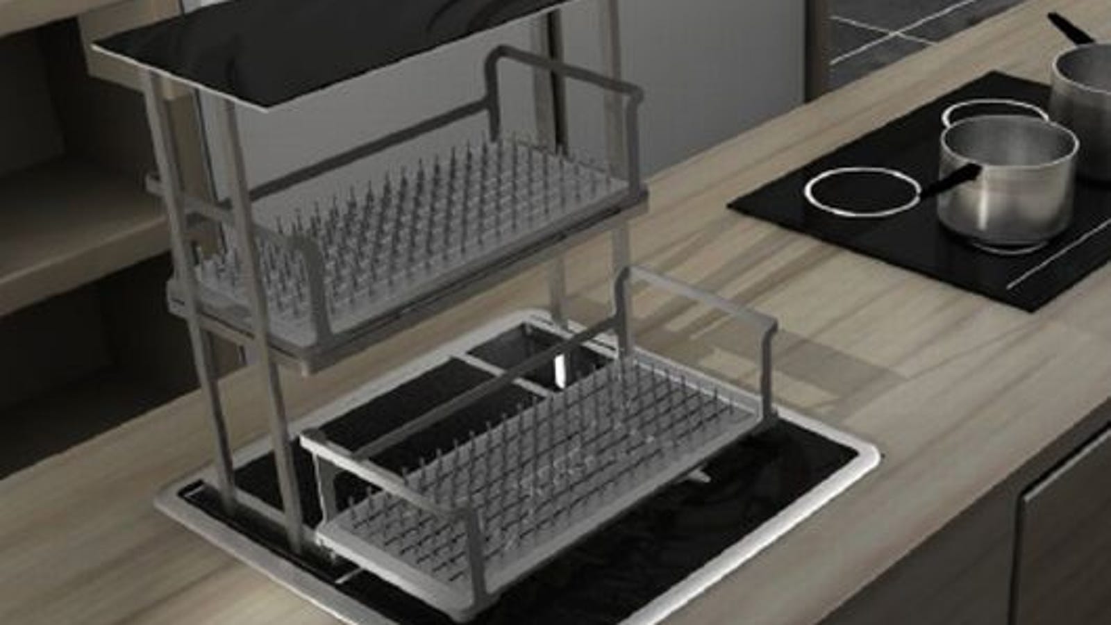 Ultrasonic Dishwasher Cavitates Your Dishes To Cleanliness