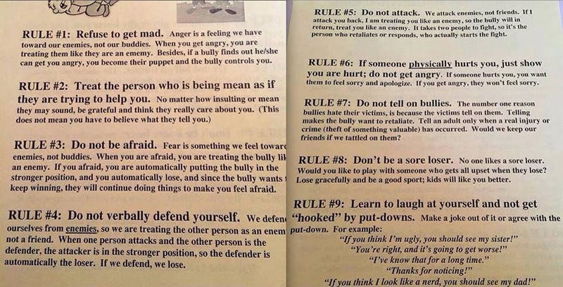 Illustration for article titled Nebraska School Gives Most Idiotic Advice Ever to Deal with Bullies