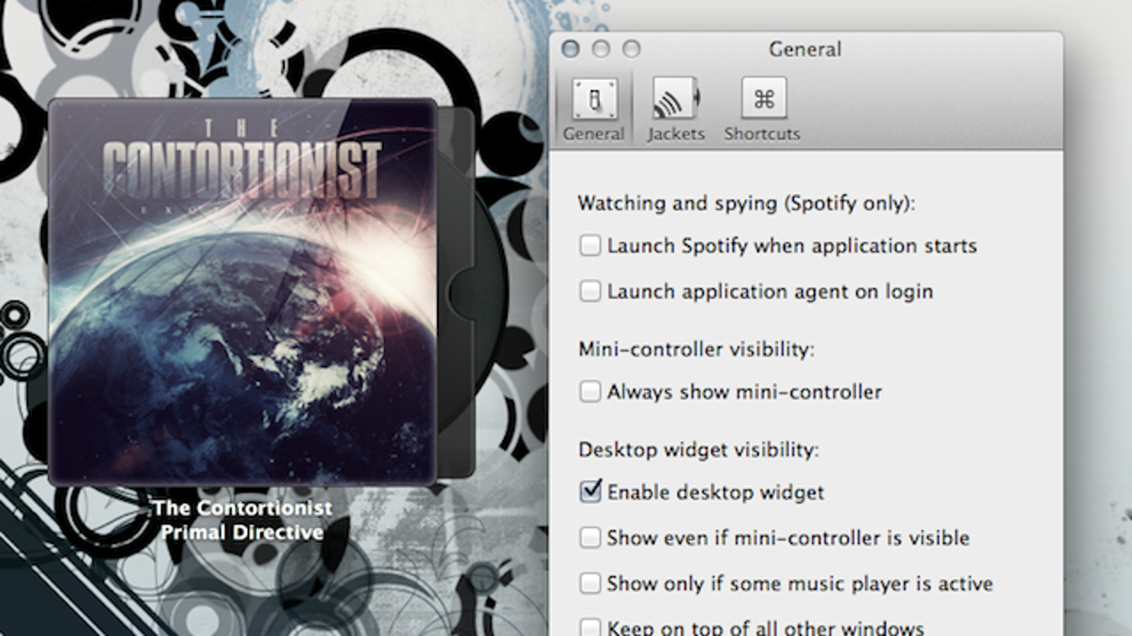 spotify app for mac shortcuts