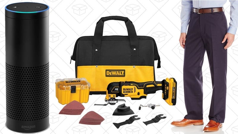 Illustration for article titled Today's Best Deals: Amazon Echo, Dockers Clothes, DEWALT Multi-Tool, and More