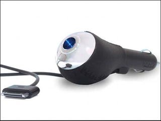 Illustration for article titled iPod Car Charger and Transmitter That Won't Make Your Crown Vic Look Uncool