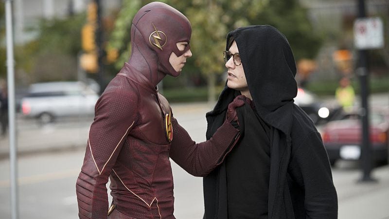 Grant Gustin, Andy Mientus/The CW