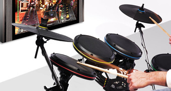 rock band drums on guitar hero world tour pc