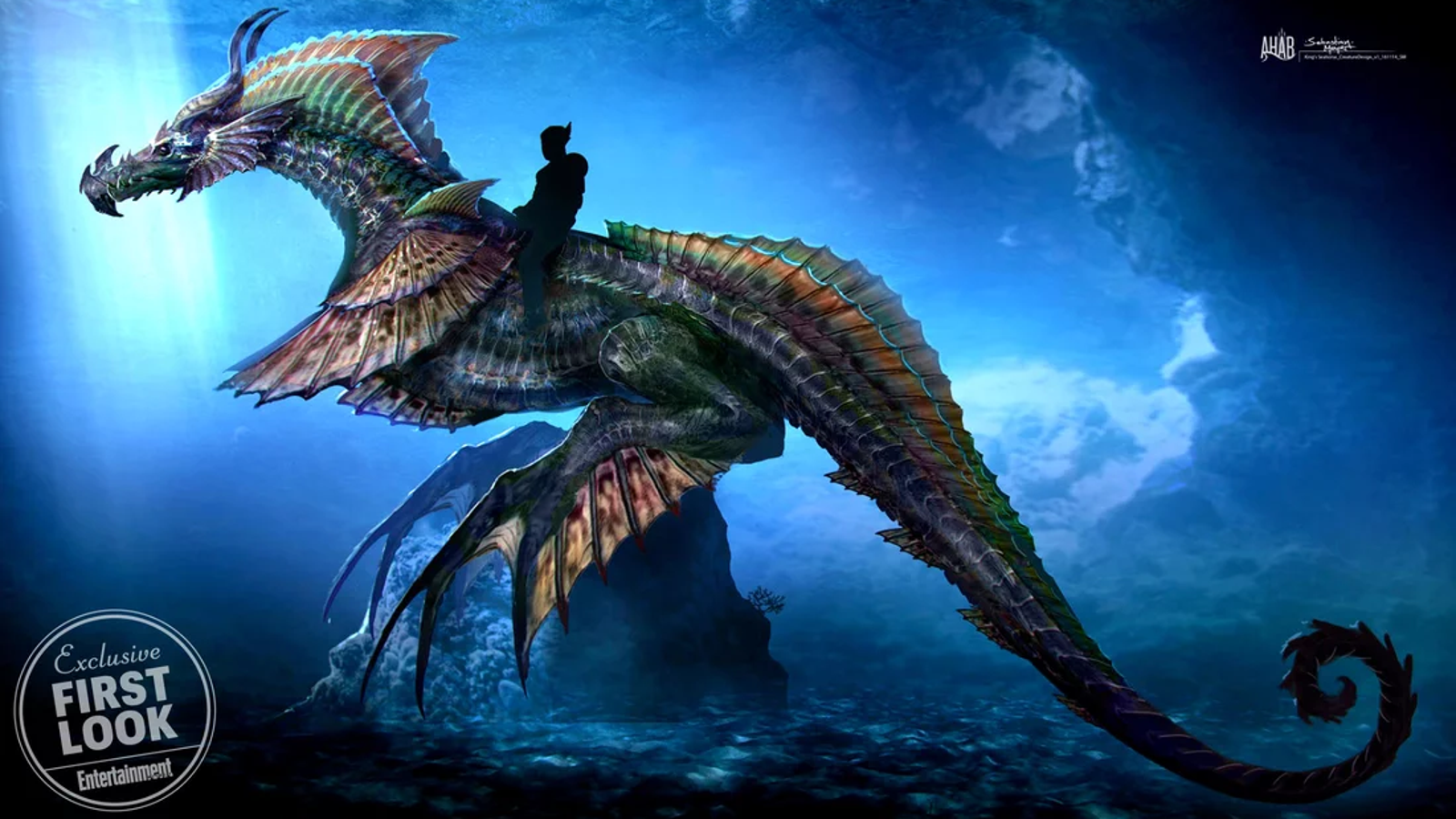 Aquaman Rides an Appropriately Badass Sea Dragon In His Movie