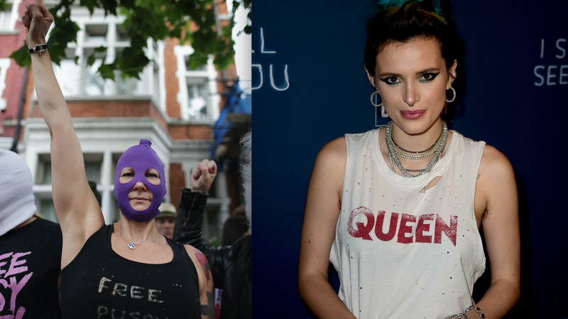 Illustration for article titled This Bella Thorne and Pussy Riot Beef Is What's for Dinner