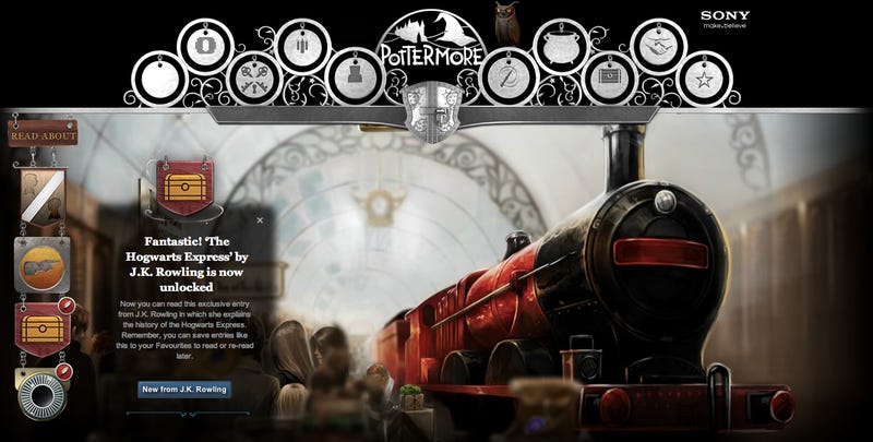 Illustration for article titled First Glimpses inside J.K. Rowling's Magical Online World of Pottermore