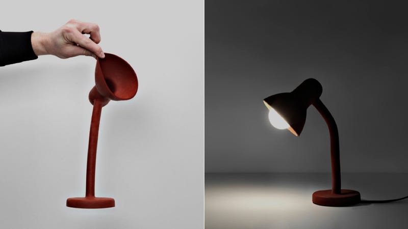 Illustration for article titled You'll Never Break This Awesome Rubber Lamp