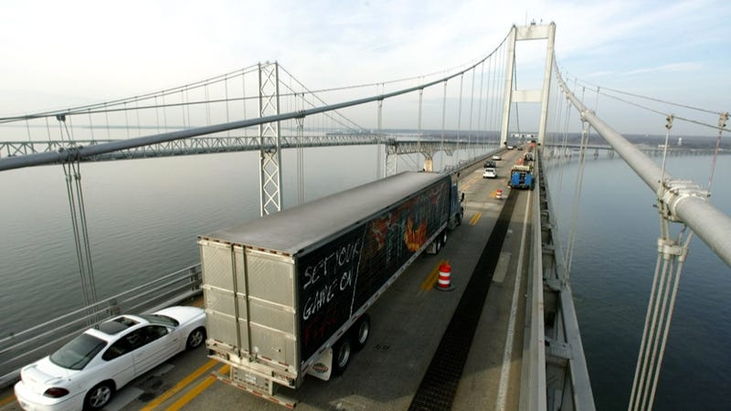 Illustration for article titled Woman Swims To Safety After Car Plummets Off Chesapeake Bay Bridge