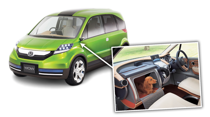 Illustration for article titled Honda Once Built a Concept Car With a Glove Box for Your Dog