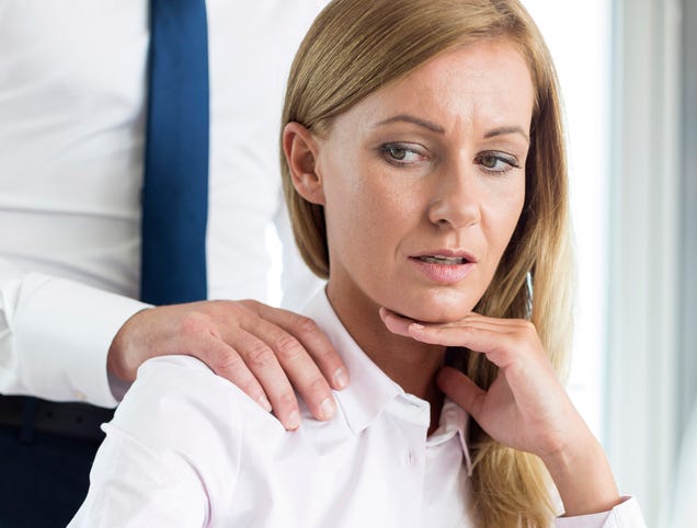 Woman Who Shrugged Out Of Boss's Shoulder Rub Taking No Shit Today