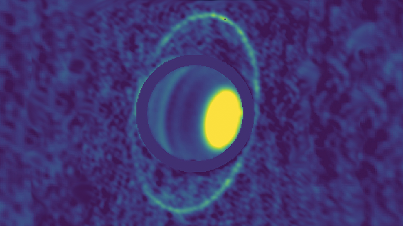 A thermal view of Uranus.