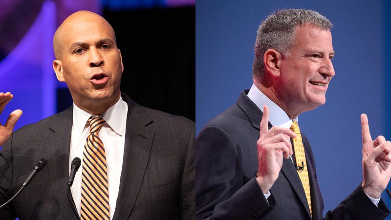 Illustration for article titled Presidential Debate Sidetracked By Booker, De Blasio Arguing About Best Place In Lower Manhattan To Get Tapas