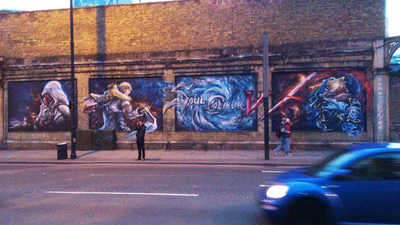 Illustration for article titled This Soul Calibur V Grafitti May Be An Ad… or Just the Work of Ardent Fans?