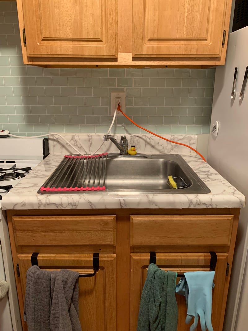 I Faked Nice Countertops With These Marble Stickers
