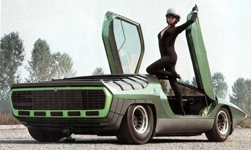 Illustration for article titled Lamborghini Doors Actually Debuted On An Alfa Romeo