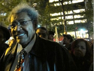 Illustration for article titled Don King Pops Down To Occupy Wall Street To Show Support, Famous Hair Erection