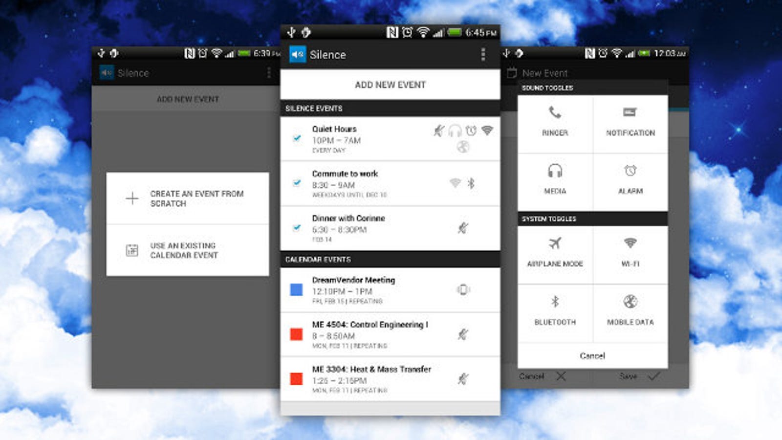 Silence for Android Integrates with Google Calendar, Adjusts Your Sound
