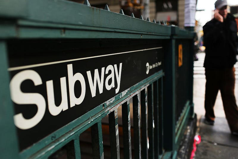 A New York City subway station as seen in 2012Spencer Platt/Getty Images