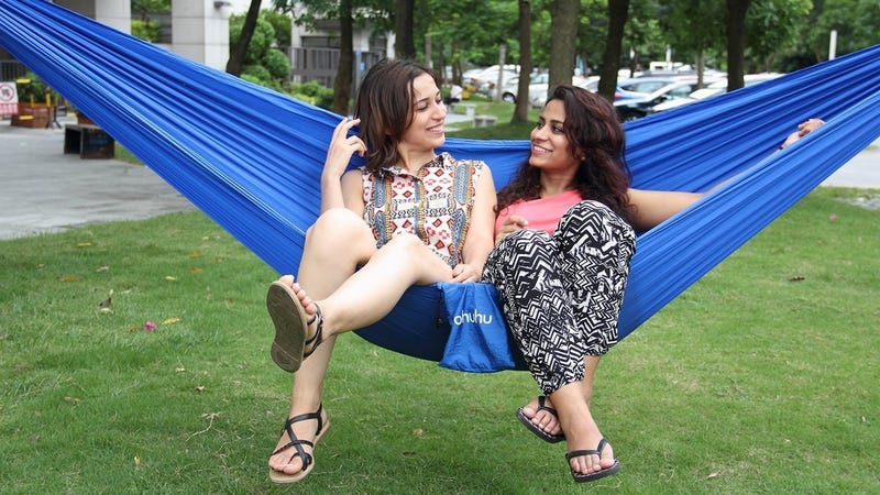 Ohuhu Nylon Camping Hammock, $13 with code H5E8AJXZ