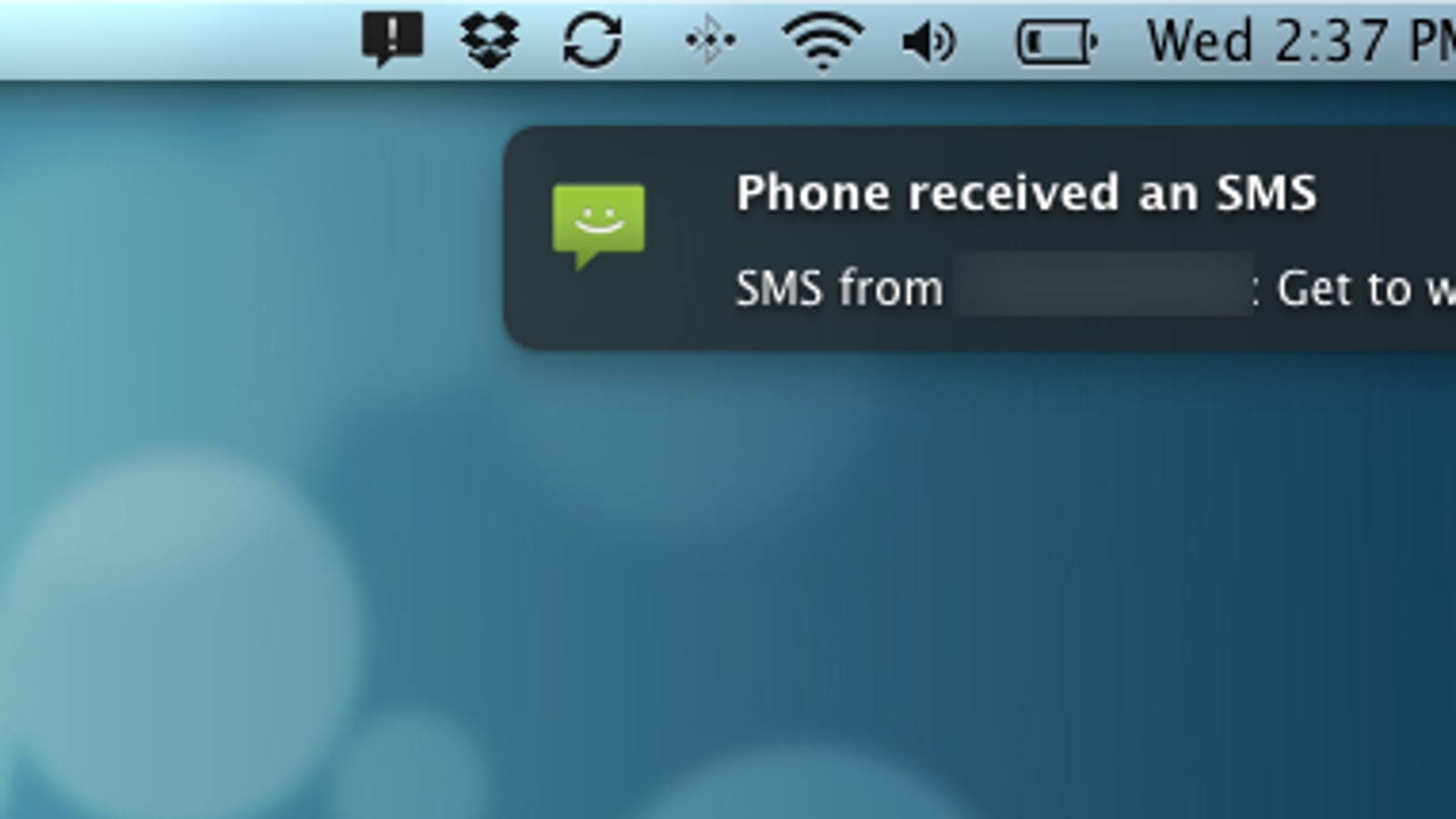 send sms from mac 10.13