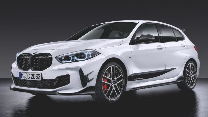 This is the existing BMW 1-Series M Performance Parts. Any hotter than this? Too hot for BMW M. Photo: BMW