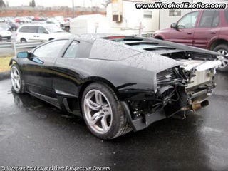 Illustration for article titled 2008 Lamborghini Murcielago LP640 Takes It Hard In The Rear