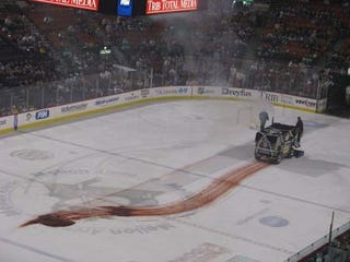 Illustration for article titled When You're Too Slow To Avoid The Zamboni