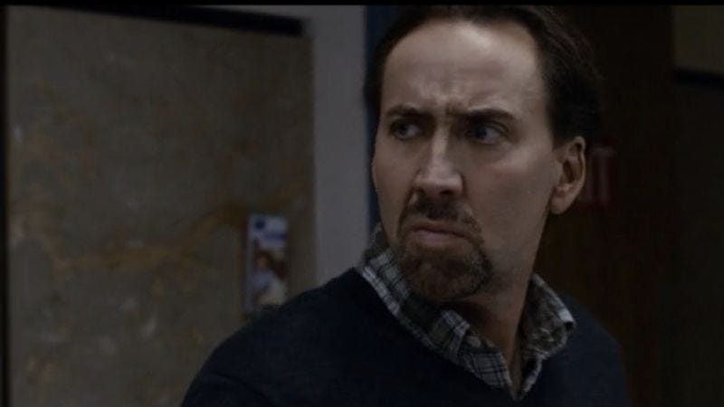 Illustration for article titled Nicolas Cage in Seeking Justice: arbitrary right up to the big mall battle