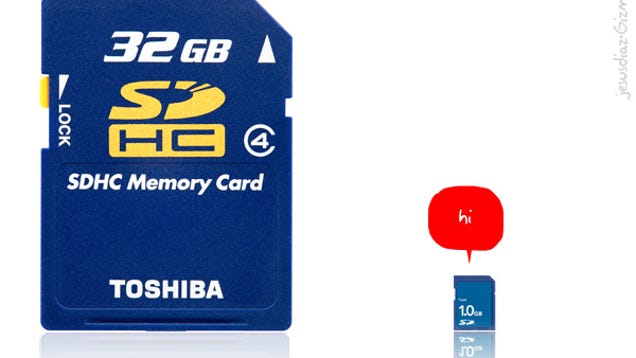 This is What a 32GB SD Card Would Look Like if Scaled To ...