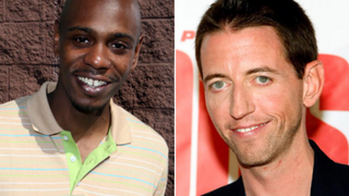 Dave Chappelle (Chad Buchanan/Getty Images); Neal Brennan (Ethan Miller/Getty Images)