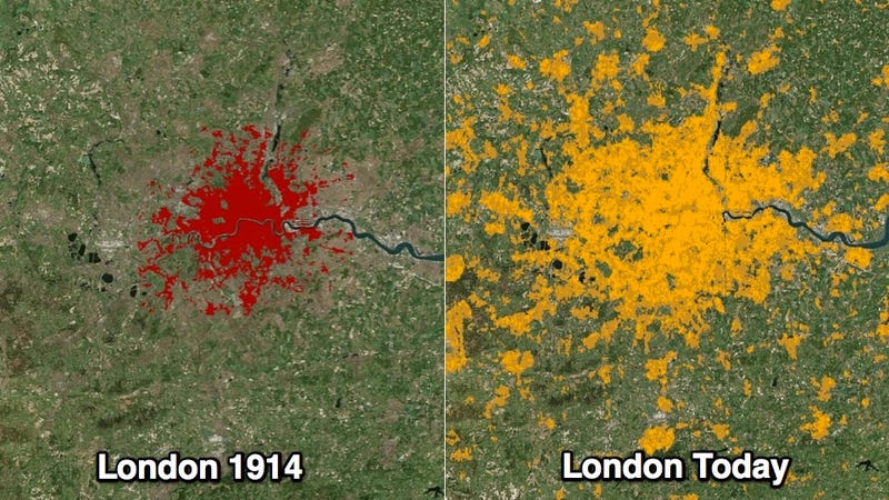 Maps Of City Growth Over The Past Century Are Actually Shocking